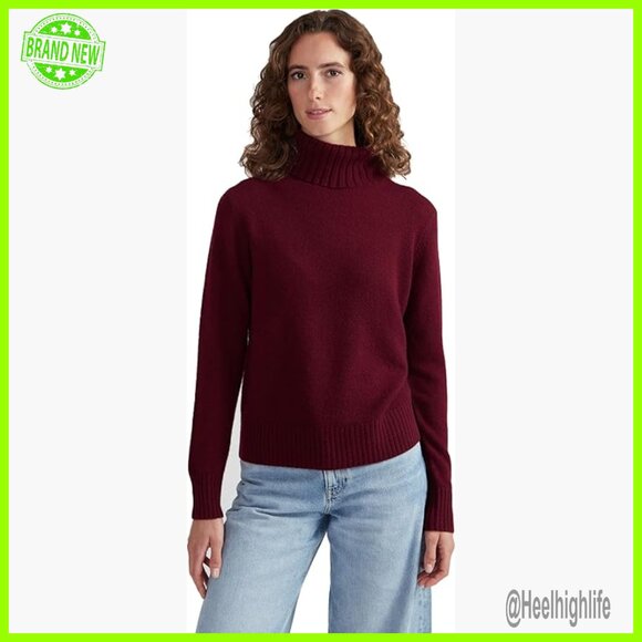 100% Cashmere Turtleneck Sweater Regular Fit Premium Pullover